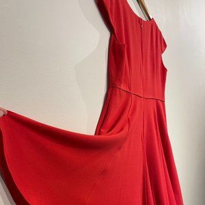 Gal Meets Glam Regina Fit & Flare Dress in Venetian Red, 12P